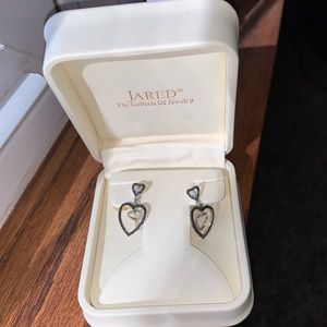 Dangle heart earrings from Jared-worn twice